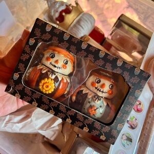 JOHANNA PARKER SCARECROW SALT AND PEPPER SHAKERS